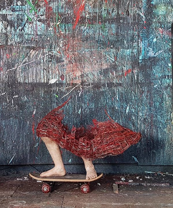 "Incomplete" sculptures by Lene Kilda