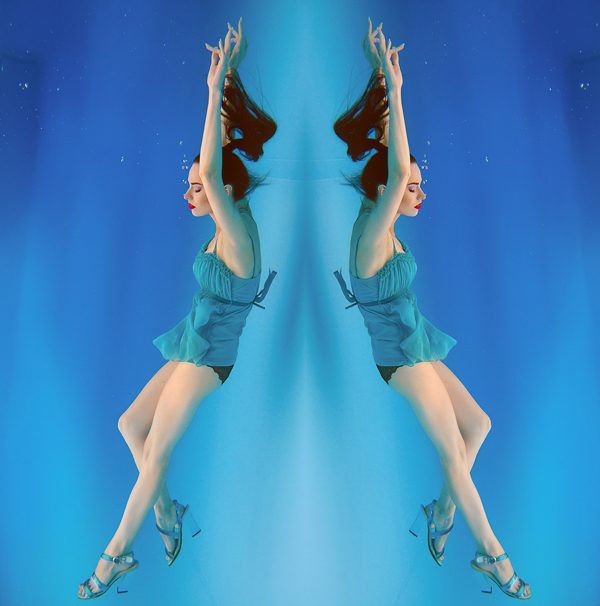 "Alice In Underwaterland" Ilona Underwater, photography by Kateryna Mostova